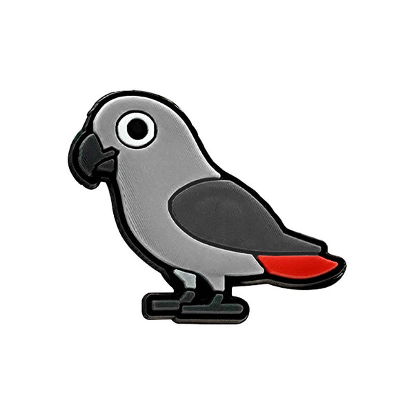 Grey Parrot Shoe Charm