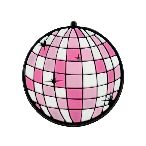 Pink Disco Ball Shoe Charm